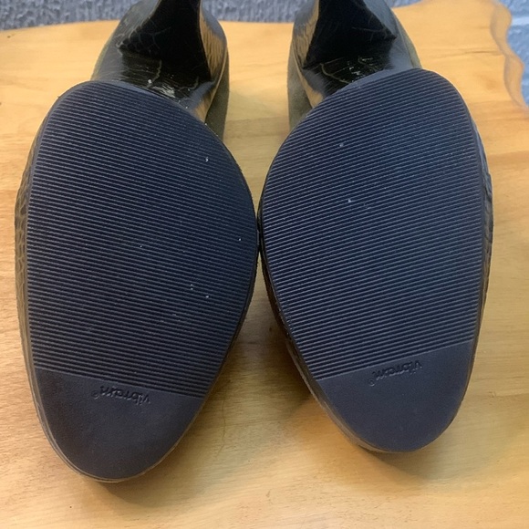 MICHAEL Michael Kors Suede Croc Leather Platform Heels EUC Womens Size 11M - Picture 5 of 11